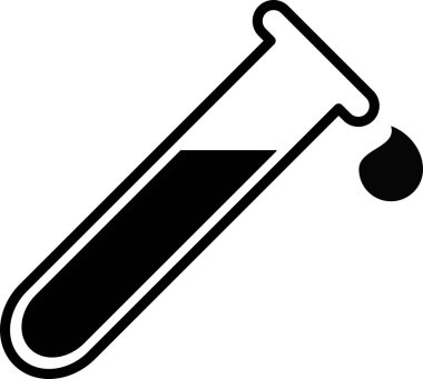 test tübü web simgesi vektör çizimi