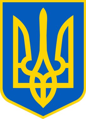 Ukrayna arması, vektör illüstrasyonu
