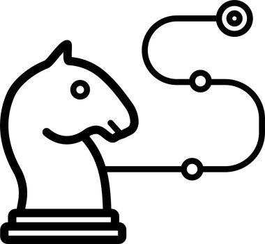 strateji web simgesi vektör illüstrasyonu