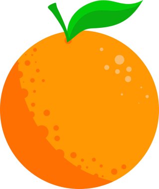 portakal meyvesi ikonu vektör illüstrasyonu