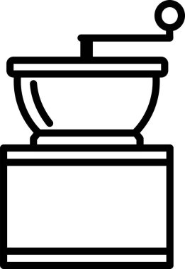 Dönme kolu olan klasik el yapımı kahve öğütücüsü.