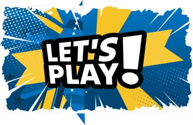 lat 'ın oyun etiketi vektör illüstrasyonu