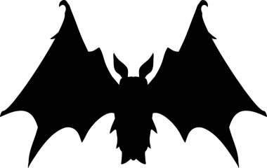 Beyaz arkaplanda yarasa ağ simgesi, vektör illüstrasyonu 