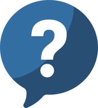 Soru işareti web simgesi vektör illüstrasyonu