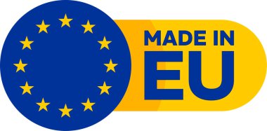 eu sticker vektör illüstrasyonunda yapılmıştır