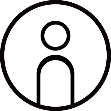 kişi web simge vektör çizim