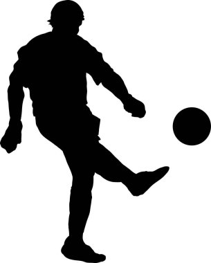 rugby oyuncusu silueti, vektör illüstrasyonu