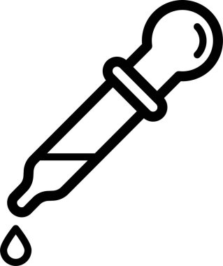 Basit siyah göz damlası simgesi sıvı bırakıyor