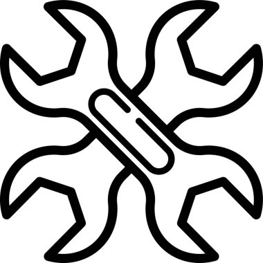 Beyaz arkaplanda anahtar web simgesi basit tasarımı 