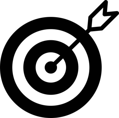 Hedef. Web simgesi basit illüstrasyon 