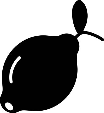 meyve limon simgesi, basit vektör illüstrasyon tasarımı