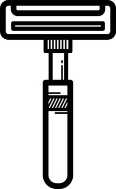 Jiletin basit siyah çizimi