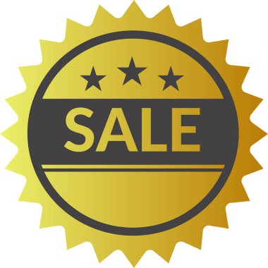 Satış rozeti afiş, vektör illüstrasyon