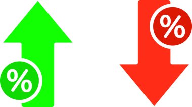 indirimli web simgesi basit vektör illüstrasyonu