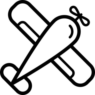 Uçak. Web simgesi basit illüstrasyon