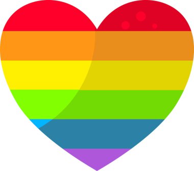 kalp gökkuşağı renkleri, lgbt gurur sembolü