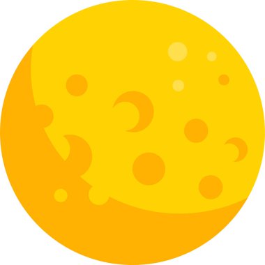 Beyaz arka plan üzerinde vektör illüstrasyon izole ay simge