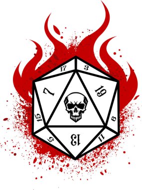 Oyun için zar, tasarım için profesyonel vektör simgesi