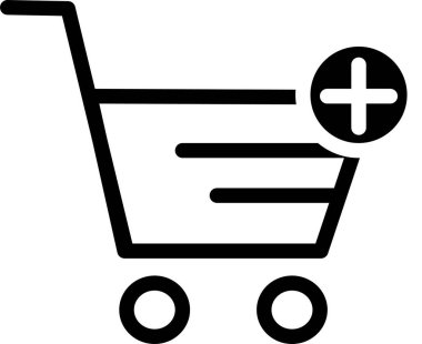 ecommerce sepeti işareti, beyaz arkaplanda alışveriş simgesi 