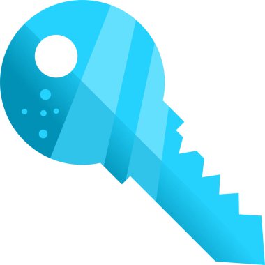 Beyaz arkaplanda eski anahtar simgesi vektör çizimi 