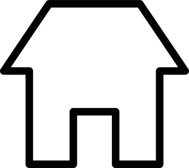 ev yönü ok simgesi, vektör illüstrasyonu