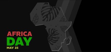 Afrika Günü geçmişi, vektör illüstrasyonu