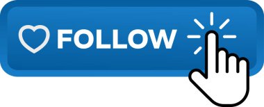 Bizi simgesi izleyin. Beyaz arka plan üzerinde Internet düğmesi