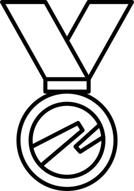 Madalya ikonu, ödül ikonu, modern vektör illüstrasyonu 