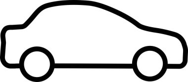 - Araba. Web simgesi basit illüstrasyon 