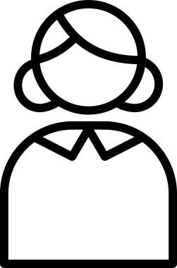 kadın kullanıcı avatar kutsal kişilerin resmi, vektör çizim