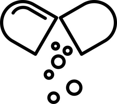 Açık kapsül etrafa ilaç saçar.