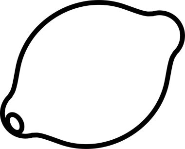 meyve limon simgesi, basit vektör illüstrasyon tasarımı