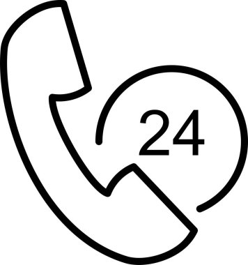 Beyaz Arkaplanda Simge, Telefon İşareti ve Telefon Düğmesi İzole Edildi