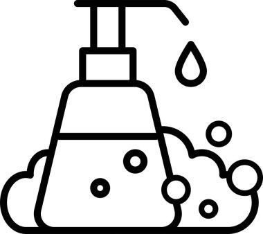 Banyo sabunu ikon vektör çizimi
