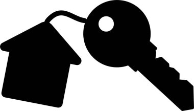 ev anahtar simgesi, vektör çizim