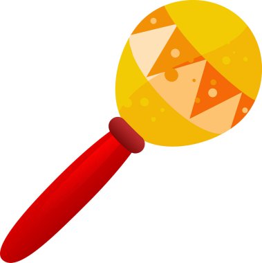 parlak marakas simgesi, vektör illüstrasyonu