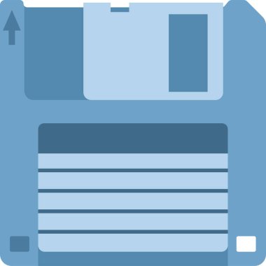 bilgisayar disket simgesi basit illüstrasyon