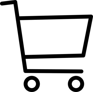 ecommerce sepeti işareti, beyaz arkaplanda alışveriş simgesi 