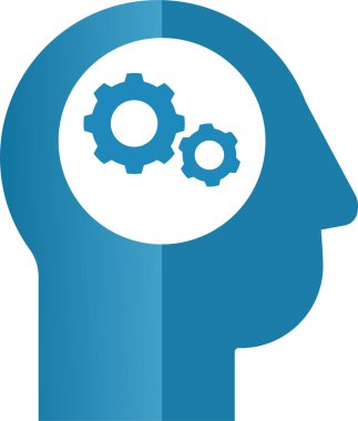 beyaz arkaplanda dişli ağ simgesi, basit tasarım, vektör illüstrasyonu 