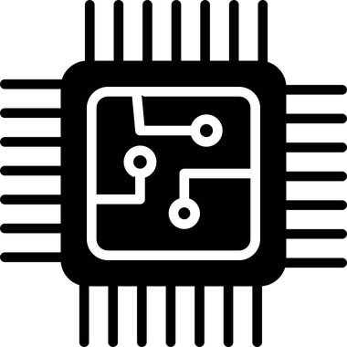 çip simgesi. özet vektör illüstrasyonu