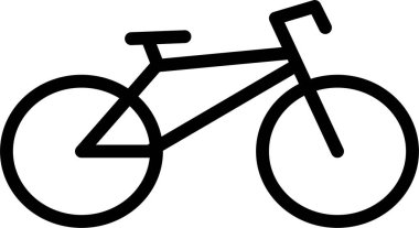 Düz biçimli bisiklet taşıma simgesi