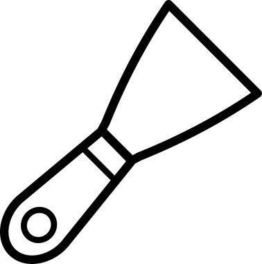 Macun bıçağı araç simgesi, vektör illüstrasyonu  