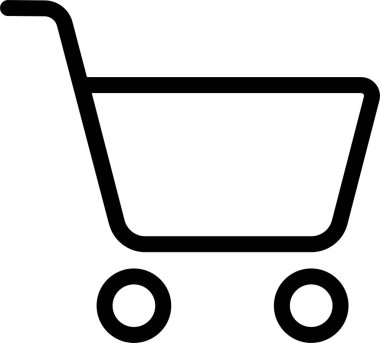 ecommerce sepeti işareti, beyaz arkaplanda alışveriş simgesi 