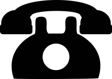 Beyaz Arkaplanda Simge, Telefon İşareti ve Telefon Düğmesi İzole Edildi