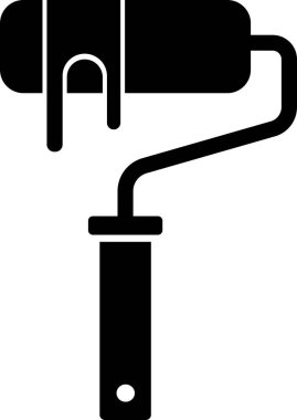 Boya silindirinin basit vektör çizimi