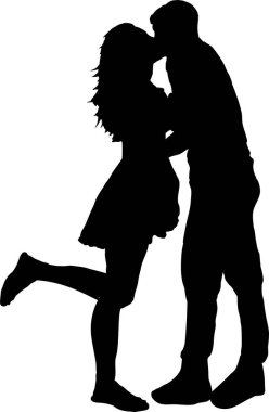 Beyaz arka planda kaç siluet vektör.