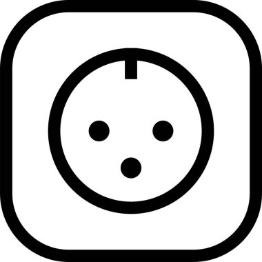 özet biçiminde soket simgesi tasarımı