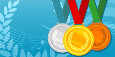 Madalya ikonu, ödül ikonu, modern vektör illüstrasyonu 