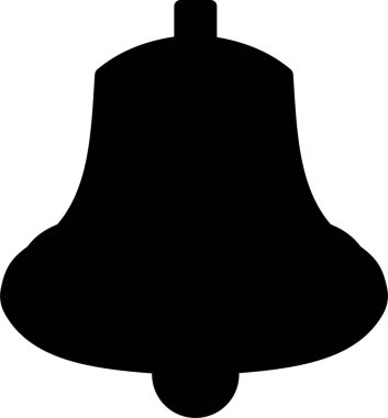 çan bildirim simgesi, basit illüstrasyon