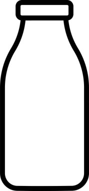 süt şişesi ikonu vektör illüstrasyonuName 